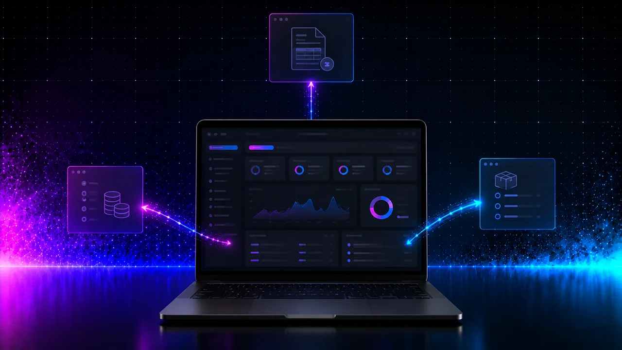 Connexion entre un site WordPress et un ERP, schéma illustré par WPOP
