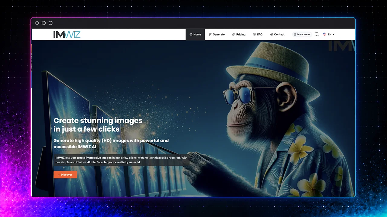 Création de l&rsquo;application web IMWIZ IA, génération d&rsquo;images par intelligence artificielle, par WPOP