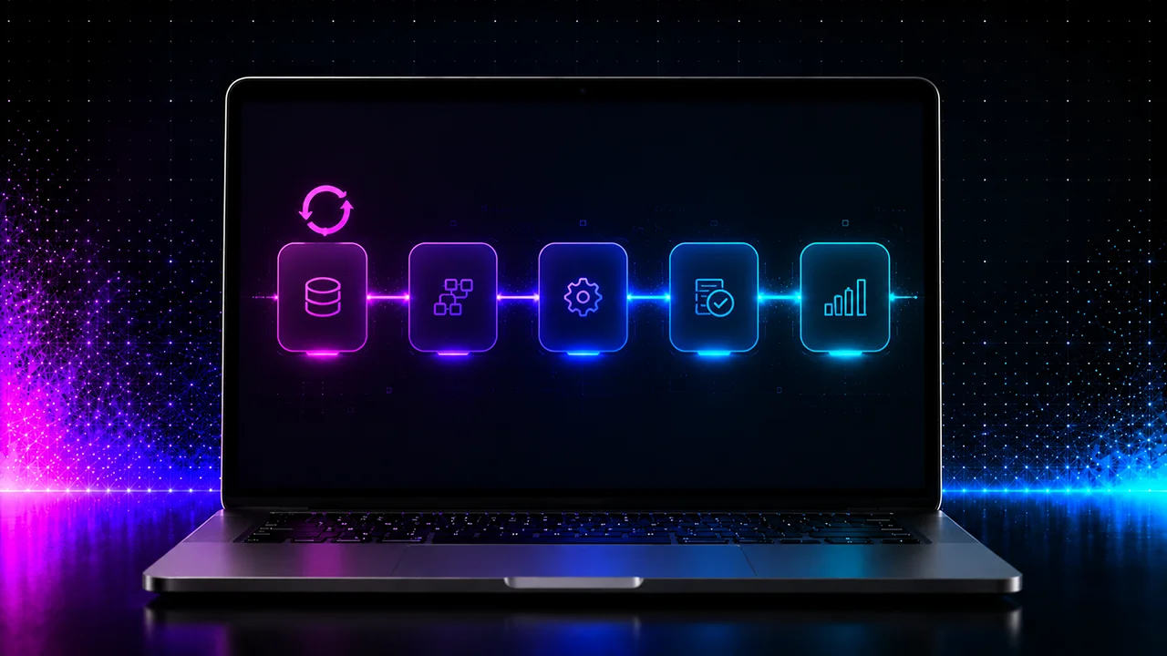 Définition et exemple de workflow automatisé en entreprise, illustration WPOP